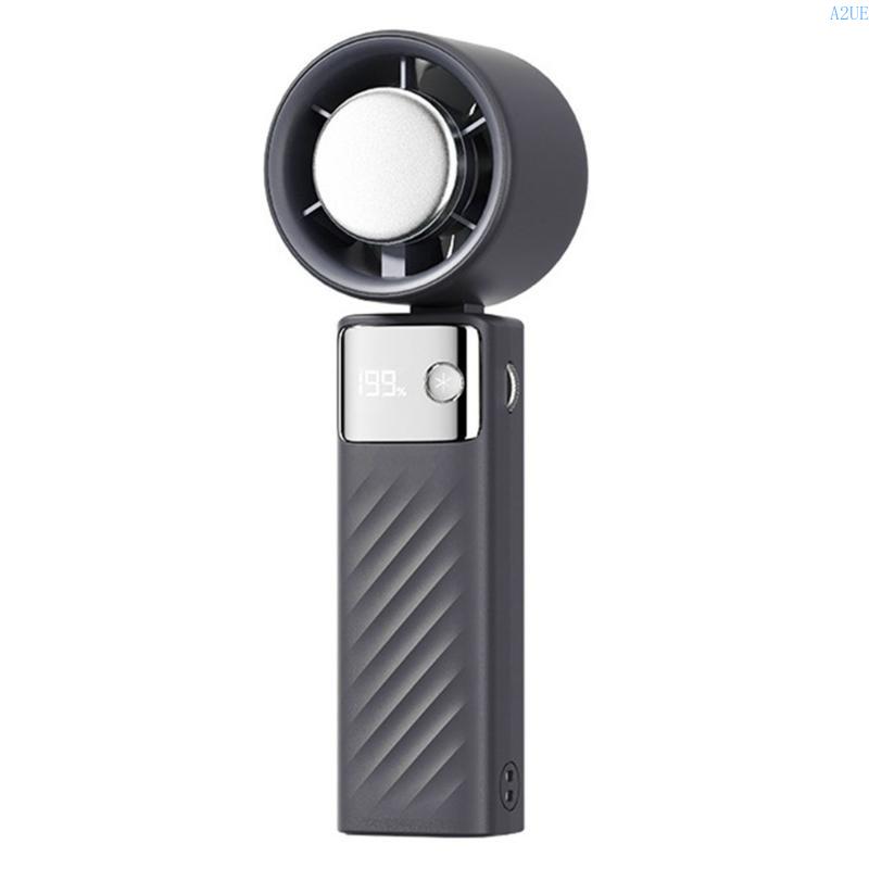 A2UE Quiet Fan LED Display USB Fan Powerful Fan Quiet Fan Portable Fan Bedside Fan чёрный