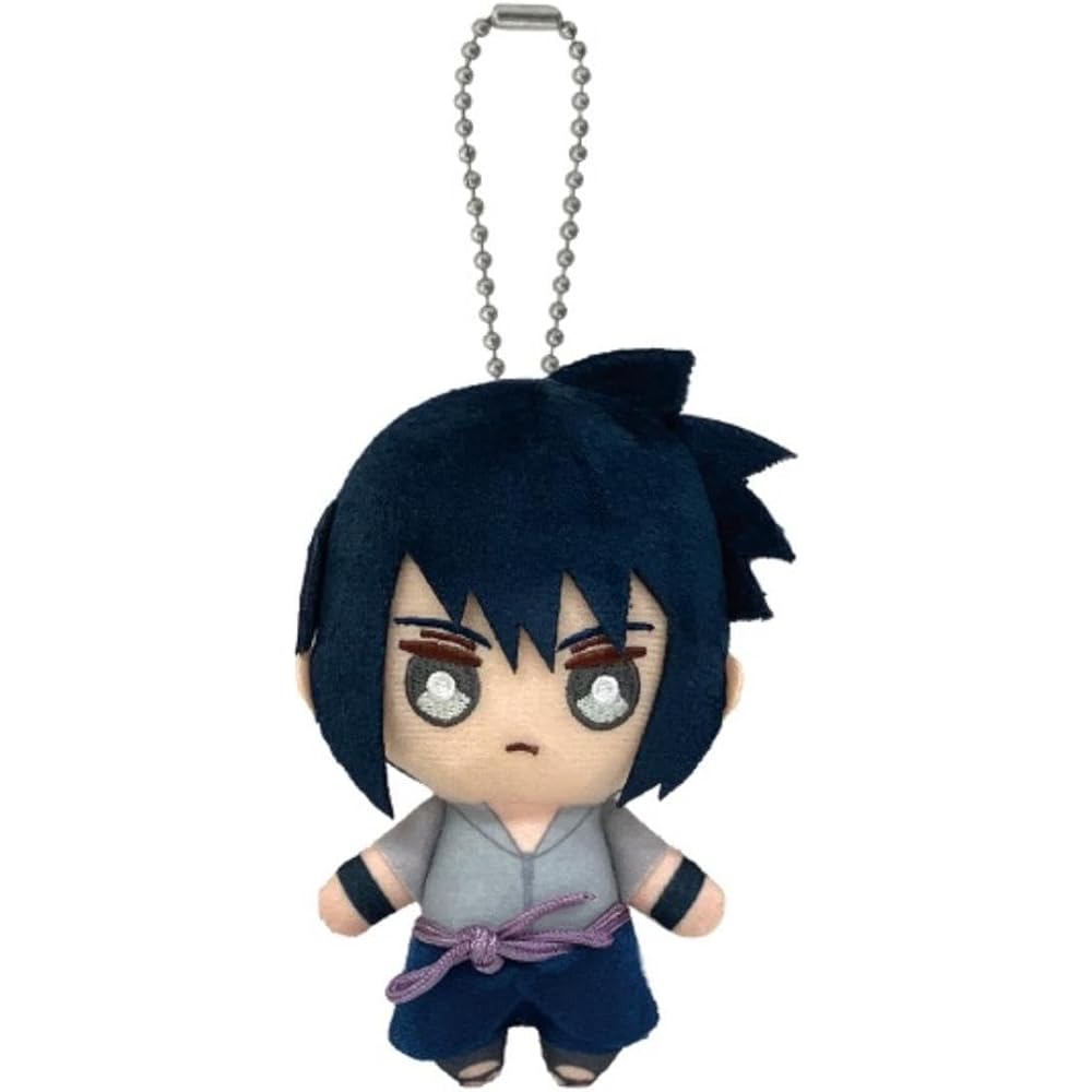 Bandai Namco Nui Naruto Shippuden Uchiha Sasuke Ball Chain Mascot Keychain 10cm