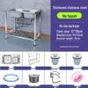 304 steel 72*39 double sink (7-piece set)