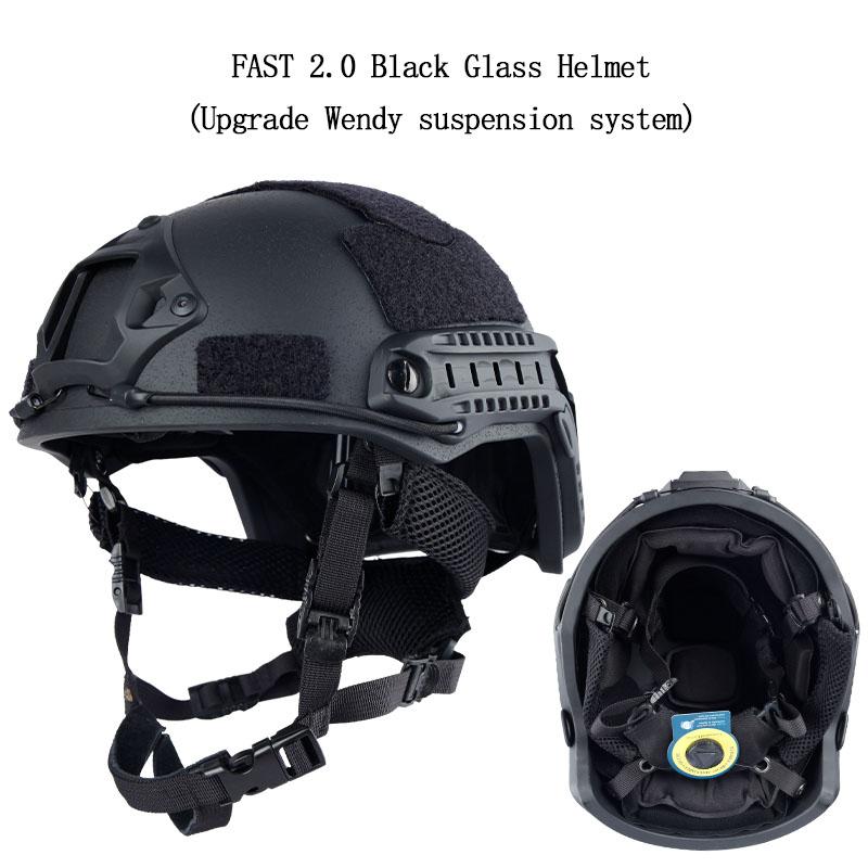 Quick MH Tactical Helmet 1.5kg Fiberglass Wendy's Suspension Pad Helmet Outdoor Activity Protection Training Safety Riot Helmet