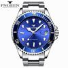 Top Brand Fashion Classic Blue Luminous Blackwater Ghost Men's Automatic Mechanical Wrist Watch Green Water Ghost Fine Steel Band Watch Waterproof