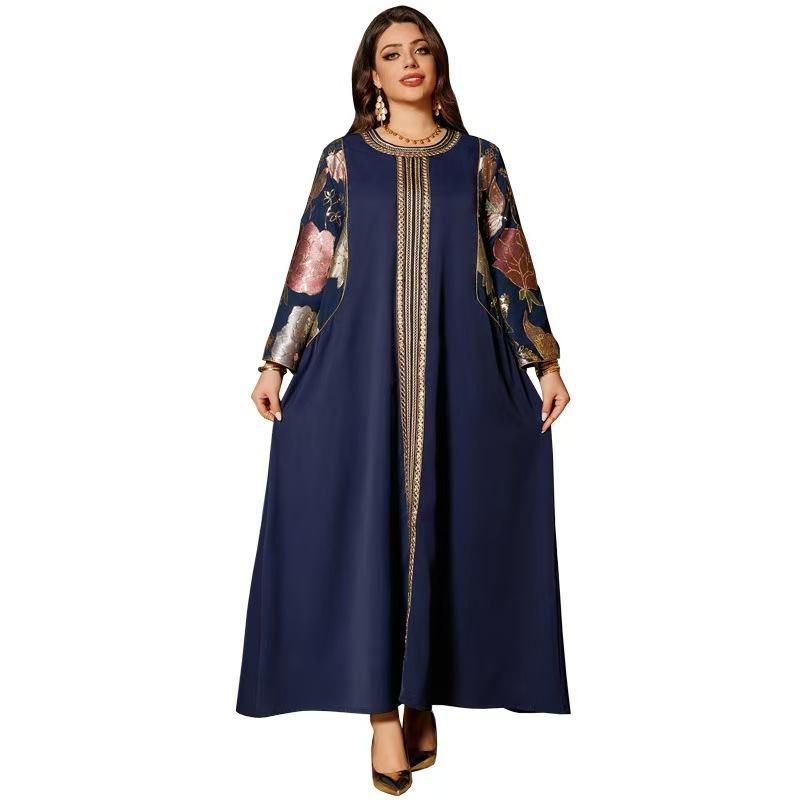 Middle East Dubai Temperament Dress Sequin Embroidered Sequined Robe Embroidered Sequin Dress