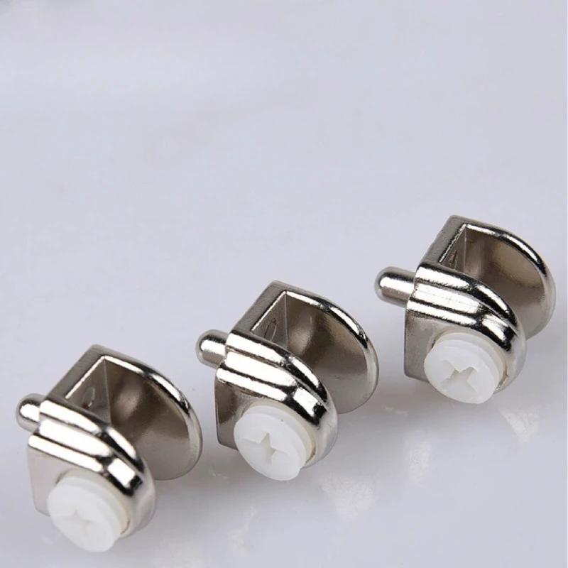 Zinc Alloy Fixed Adjustable Glass Support Plate Clamp Furniture Laminate Support Expansion Glass Clamp