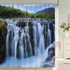 Natural Scenery Waterproof Fabric Shower Curtain Bathroom Curtains With Hooks 180X180Cm Landscape Bath Screen Home Decoration