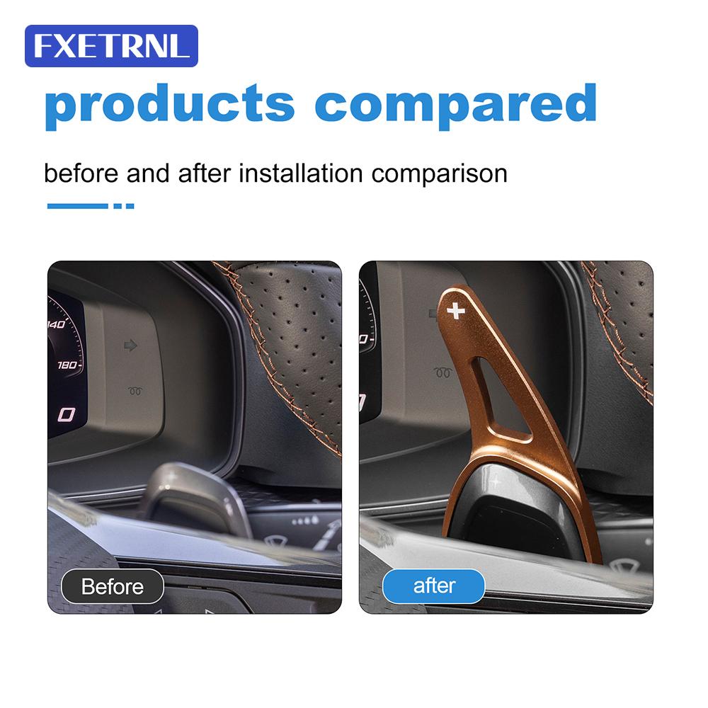 Bronze Aluminum Alloy Steering Wheel Paddle Shifter Extensions For Seat Leon&Cupra Leon/Formentor/Ateca 2021 2022 2023 2024 2025