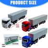 Premium Die Cast Metal Container Truck Model 20.5CM Realistic Transport Vehicle Design Collectible Home Accent Ornament