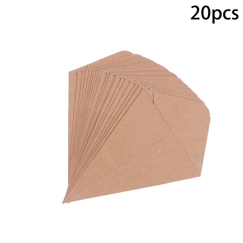 M-20 Stück Einweg-Pommes-Papierbecher Kraftpapier Frittier-Charcuterie-Becher Snack-Dessert Cake Popcorn Party DIY Backzubehör