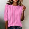 Camiseta de Manga Corta para Mujer, Corte Holgado, Casual, Ligera, Cuello Redondo, Cómoda para el Uso Diario, Blusa Adecuada para Diversas Ocasiones
