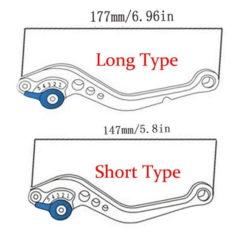 Aluminium Bremskupplungshebel Honda CB125F CB125R CB125 Motorräder Einstellbare Ergonomische Lenkersteuerung