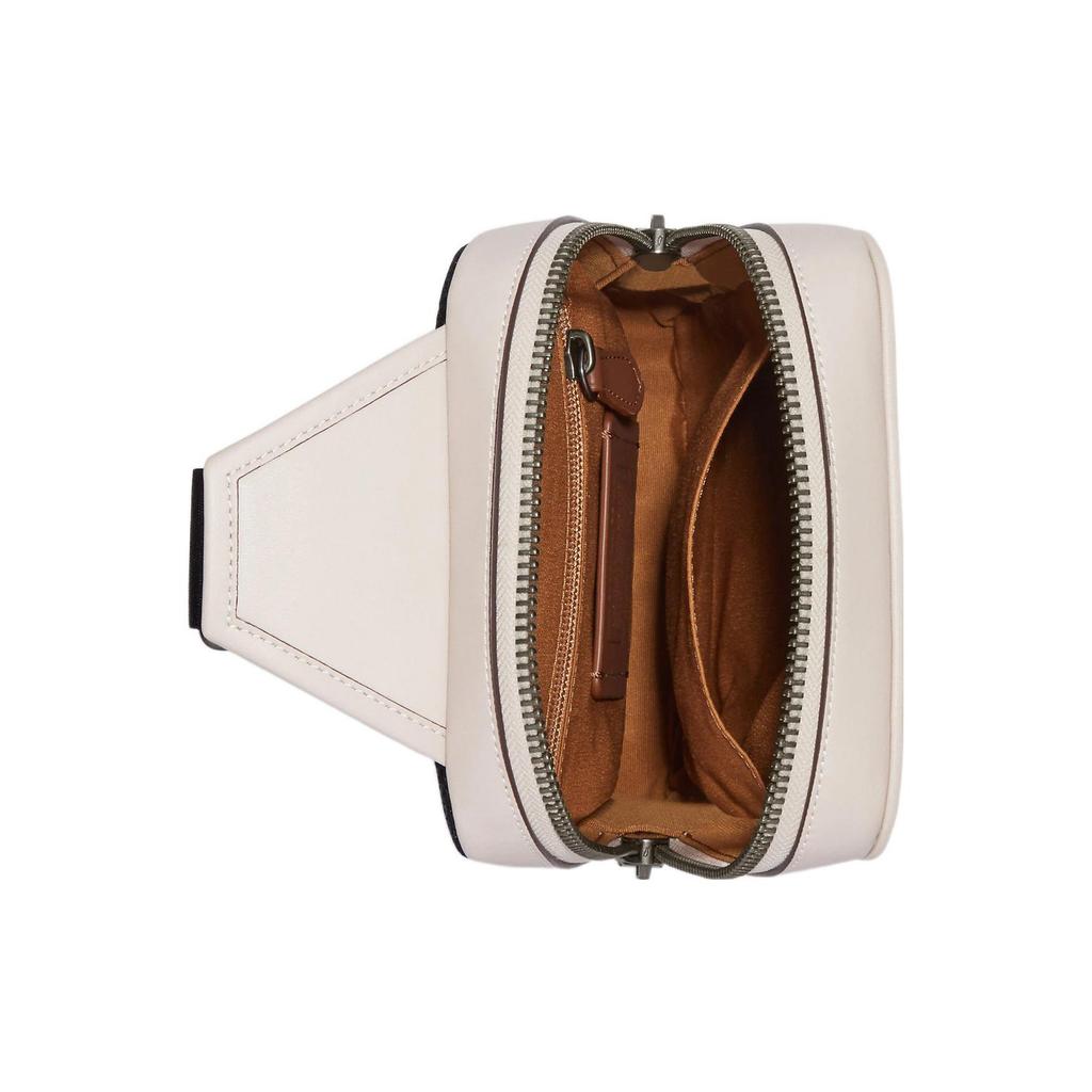 New COACH Sullivan Calfskin Sling Bag, Fanny Pack, Crossbody Bag Trumpets Men's Ivory Gray CJ583-QBVRL