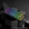 XVX Topographic Design Contour Transparent IMD Custom OEM MX Keyboard Gaming Black 2.0 Keycaps, Engraving, Profile, Cherry/Gateron Compatible,