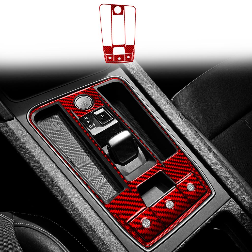 Weicher Kohlefaser-Aufkleber Automatik-Automatikschalthebel für Seat Leon MK4 Cupra Leon Cupra Formentor 2020 2021 2022 2023 2024 LHD RHD