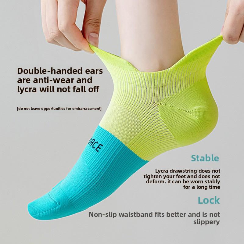5 Pairs Pairs Women's Socks Summer Thin Sports Non-slip with Sweat Absorbent Anti-odor Summer Women's Boat Socks