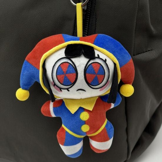Clown Plüsch Schlüsselanhänger für Rucksack Niedliches Stofftier Schlüsselanhänger Weicher Mini Anhänger Handtaschen Anhänger Lustiges Geschenk für Kinder Frauen