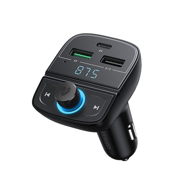 Transmetteur fm bluetooth - ugreen - émetteur fm voiture - chargeur pd 20w - quick charge 3.0 - mp3