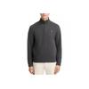 Polo Ralph Lauren FW24 Maglione a Manica Lunga in Maglia Girocollo con Logo Monocolore e Mezza Zip Uomo Grigio 710909883-007