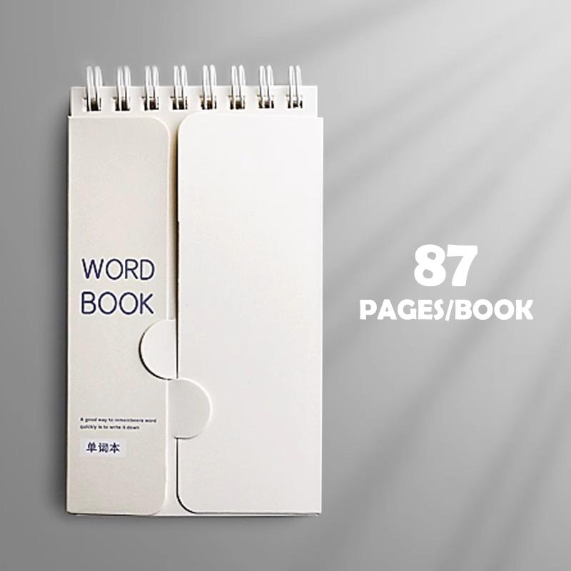 

Портативный блокнот для запоминания словарного запаса - Спиральный блокнот для стенографии для планирования и запоминания с функцией маскировки as the picture