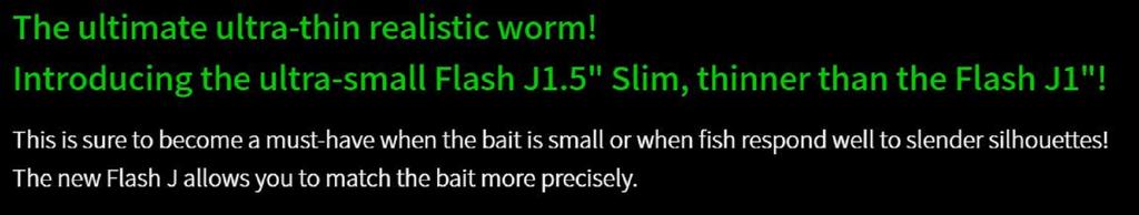 Fish Arrow Soft Lure Flash J Slim SW 1.5 Inch 5 Piece Per Pack #101 (0288)