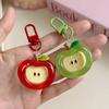Fashion Cartoon Apple Red Green Cute Keychain for Women Lovely Apple Shape Bag Decorative Pendant Phone Key Chains Girls Gifts