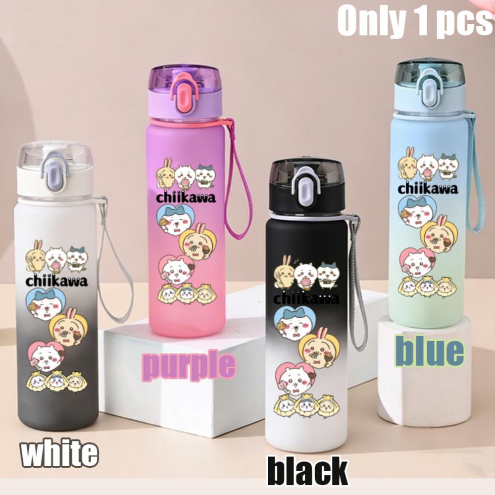 550ml Nanka Chiisakute Kawaii Yatsu School Drink Bottle Usagi Chiikawa Hachiware Plastic Gradient Color Water Cup Gourde Gift