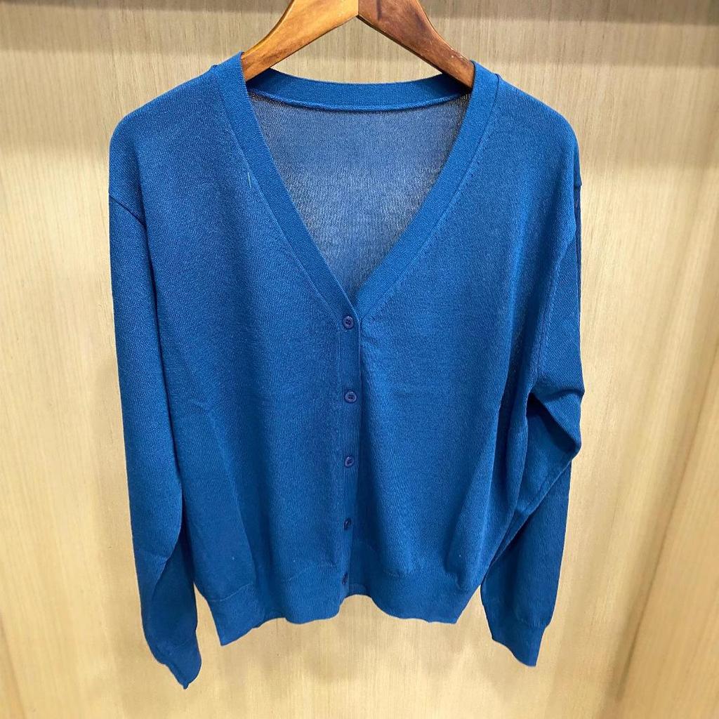 2025 Spring/Summer Women's Japanese Style V-Neck Knit Cardigan