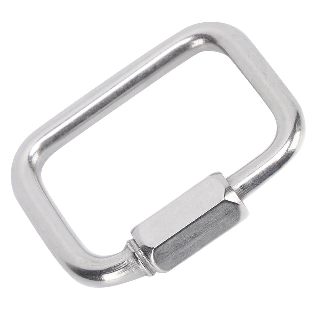 Chain Link Stainless Steel 4‑Corner Multifunctional Connection Buckle for Outdoor Hammock Camping Fishing Hiking8mm