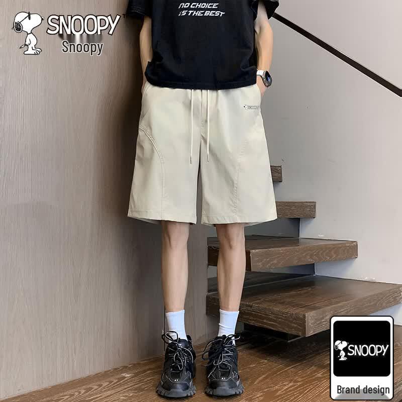 Snoopy Men s Ice-Feel Quick-Dry Outdoor Shorts M грязно-белый