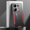 För POCO M6 PRO 4G Fodral Lyx Laser Carving Metall Stötsäker Aluminiumlegering Bakstycke för Xiaomi POCO M6 PRO 4G Kameraskydd Matt Fodral