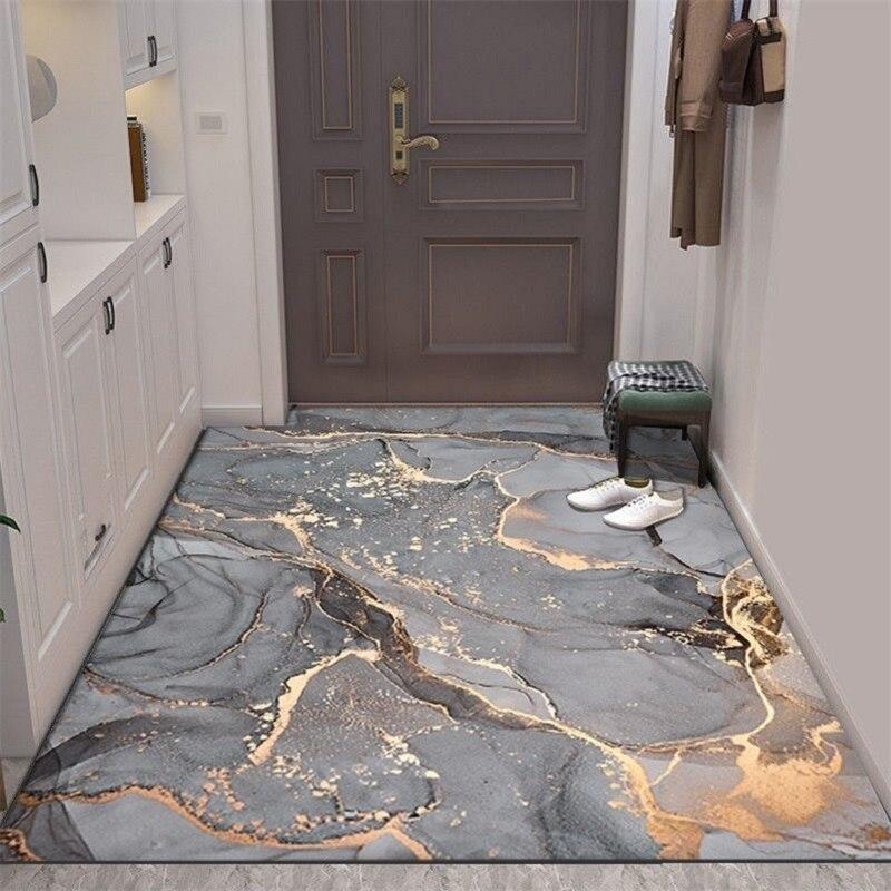 Living Room Carpet Crystal Velvet Carpet Coffee Table Blanket Light Luxury Bedroom Bed Blanket Nordic Style Kitchen Floor Mat