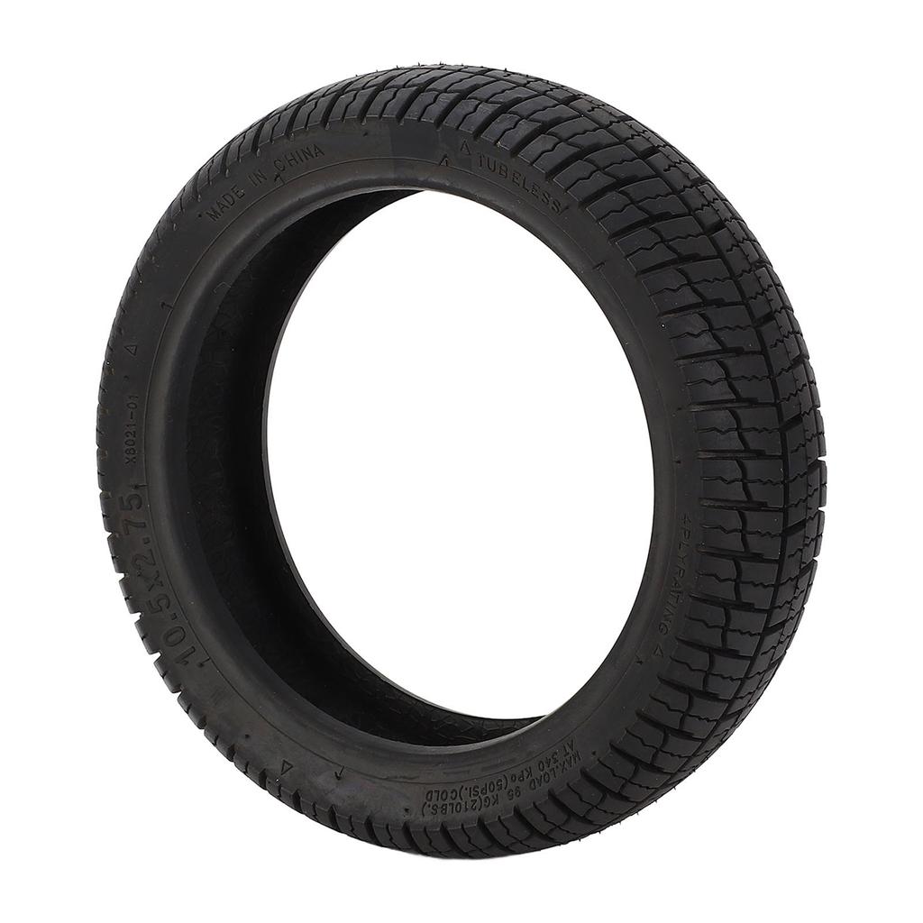 10.5x2.75 Electric Scooter Tubeless Tire Shock Absorbing Prevent Slip Replacement Rubber Scooter