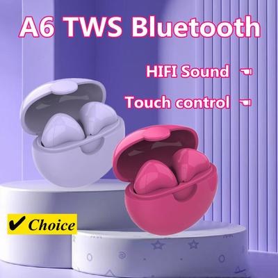 Original True Wireless Headphones with Mic Fone Bluetooth Earphones Sport Running Headset for Apple iPhone Xiaomi A6 TWS Earbuds