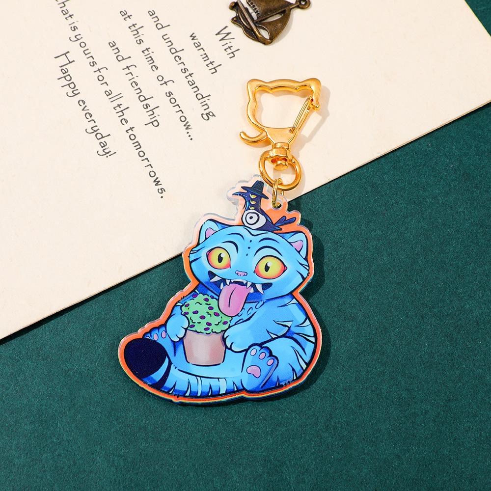 Kpop Witch Hunters Color-Changing Hunter Tiger Acrylic Keychain Pendant Cartoon Animation Peripheral Bag Pendant