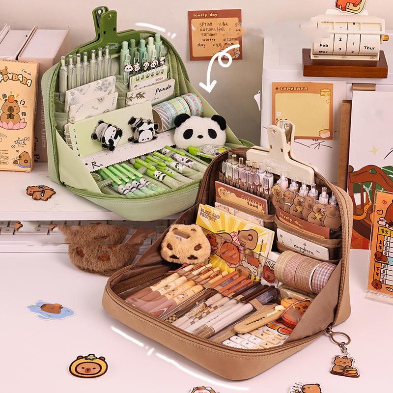 Kawaii Pencil Case Large Capacity Bag Pouch Box Girls Japanese Korean Schools Offices Back School Supplies