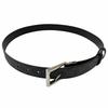 Pristine GUCCI Belt Reversible with Square Buckle Black Leather Mens 771105 Used