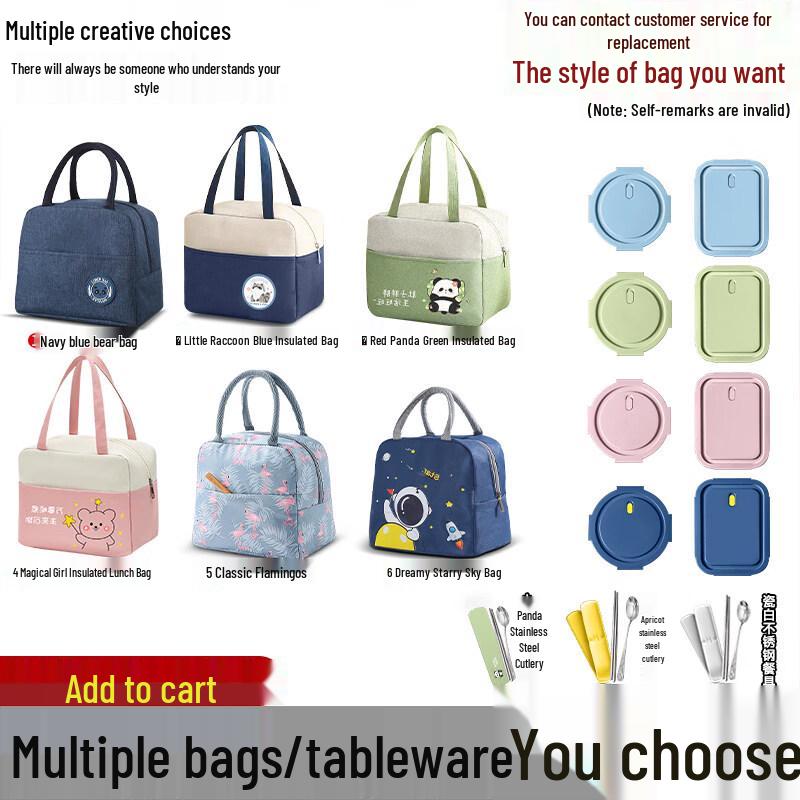 ZISIZ Glass Microwave Lunch Box