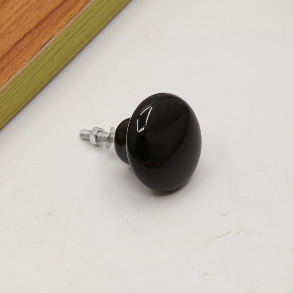 Glazed Color Cabinet Knob Single Hole Drawer Knobs Retro Door Pull Handles  Wardrobe