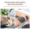 2/4/6 Stück Küchen-Alltags-Mikrofaser-Geschirrtuch Verdicktes Magisches Reinigungstuch Saugfähiger Scheuerschwamm Anti-Fett Wischlappen