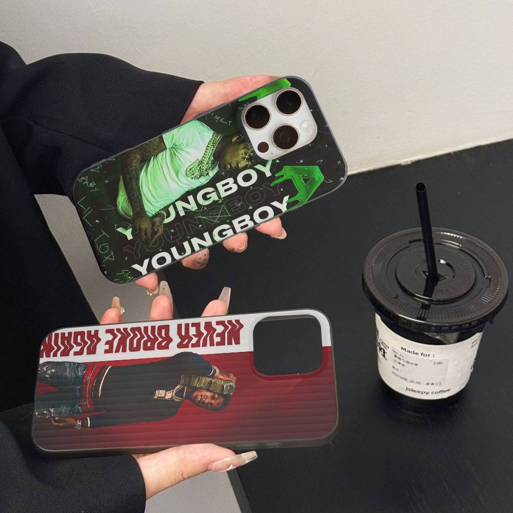 Rapper Youngboy Never Broke Again Phone Case For IPhone 17 16 15 14 13 12 11 Corrugated Frosted Soft Cover Anti-Slip