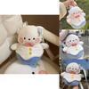 Adorable Snowman Backpack Plush Toy Decorative Gift For Friends And Collectors
