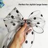 4cm Width Satin Ribbon Solid Color Tulle Ribbon Love Pattern Lace Ribbon  Flower Bouquet Packaging
