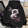 High Street Luminous Sakura Dragon Hoodie - Unisex Loose Fit Cotton Sweatshirt