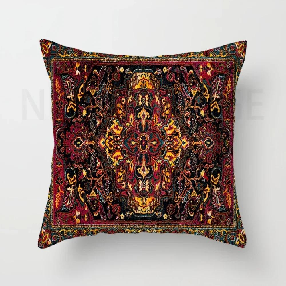 

Bohemian Indian pattern style, living room sofa decoration home, bed decoration cushion pillowcase 45 * 45cm 18x18Inch