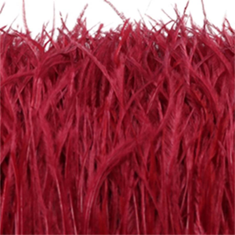 Feather1 Bundle Piume di Struzzo Naturali Filo Colorato 10-15/15-18CM Piumaggio Soffice Per Abiti Borsa Decorazione Artigianato Cucito