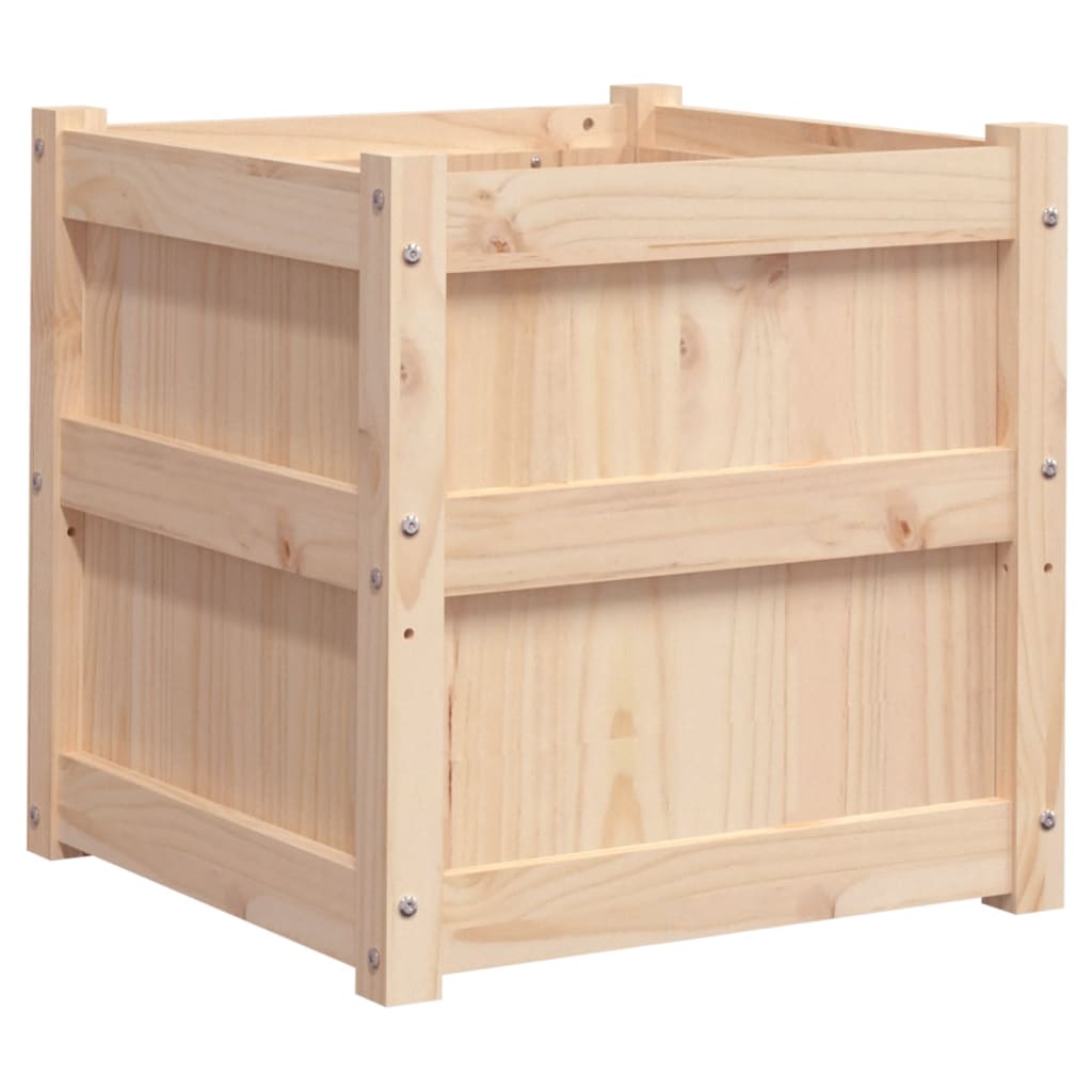 Plant Pot 50x50x50 Cm Solid Pine Wood