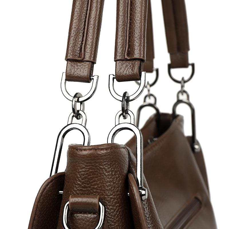 PU Messenger Bag Women's Large Capacity Shoulder Bag Mother Bag