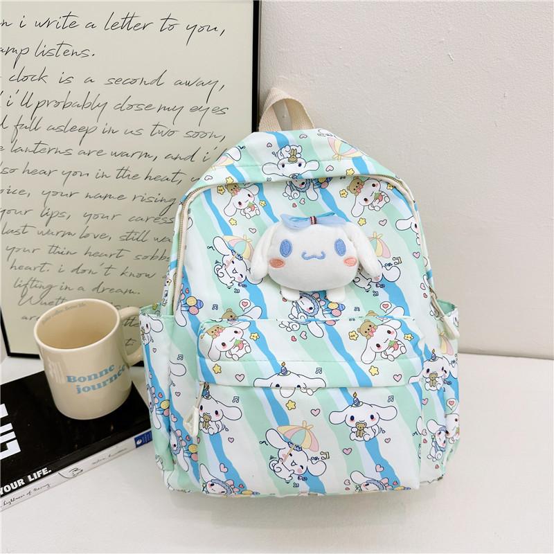 Adorable My Melody Nylon Backpack For Girls Cute Cartoon School Bag For Kindergarten