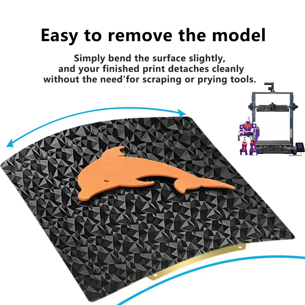 330x330mm PEI Spring Steel Sheet Flexible Print Build Plate Removable Surface Platform For ELEGOO Neptune 4 Plus 3D Printer