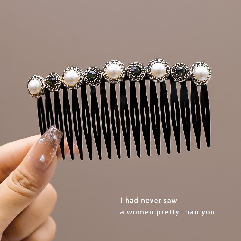 Stylish and Versatile Hair Clips for Women, Pearl Hair Combs for Wispy Hair, Bangs Clips, High-end Hair Accessories