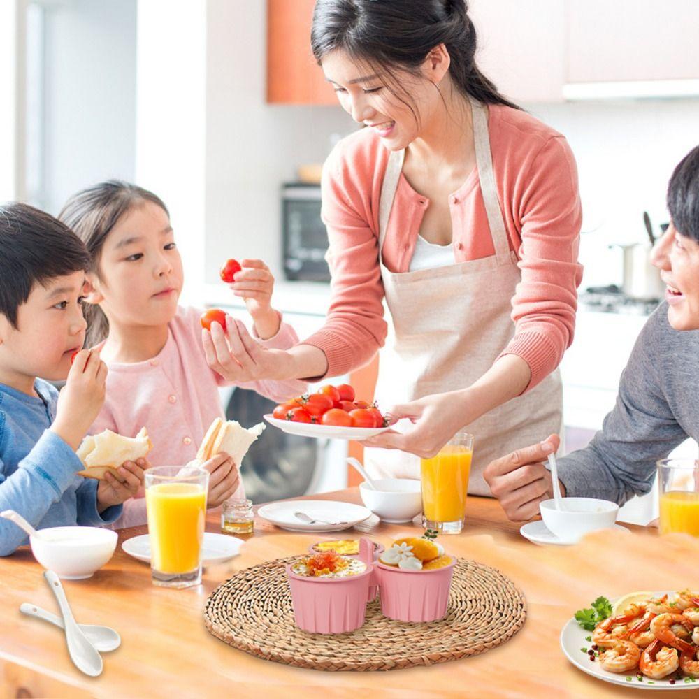 3 Grids Air Fryer Egg Mold Silicone Air Fryer Baking Cup Silicone Muffin Pan  Air Fryer Use
