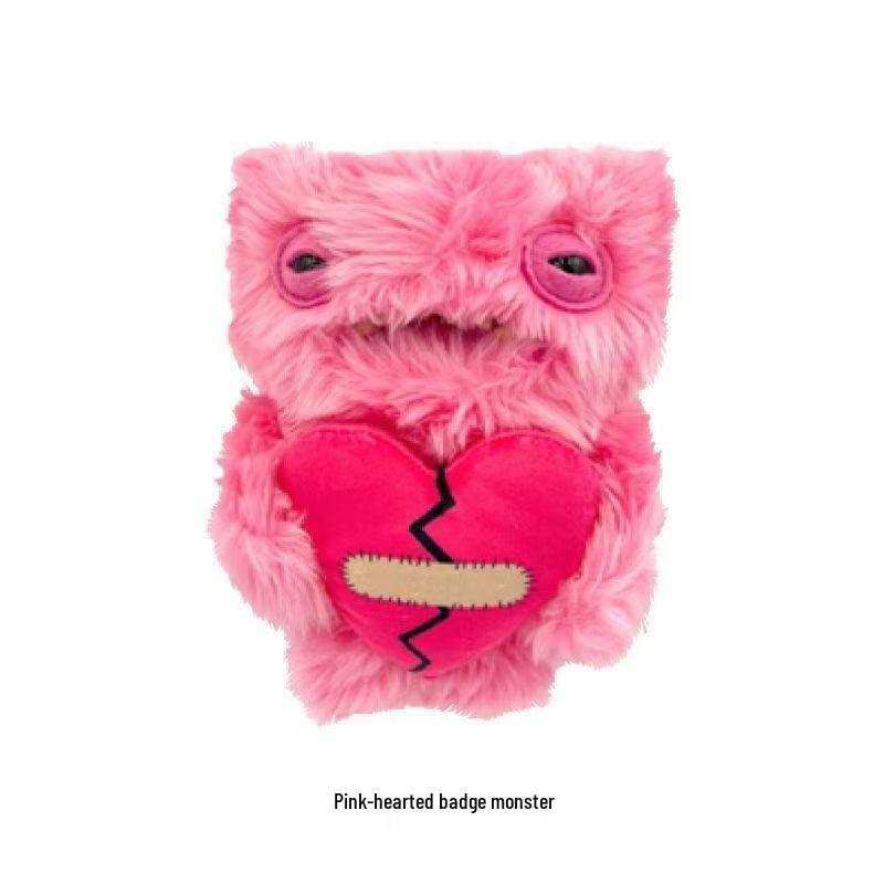 Monster Funk Zahntier Plüschpuppe mit Herz - Valentinstags-Edition - Kostenloser Versand